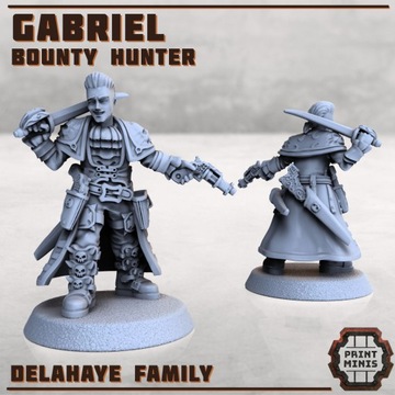 Gabriel - Bounty Hunter od Print Minis