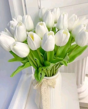 Bukiet Kwiatów Tulipanów 10szt. Sztuczne kwiaty