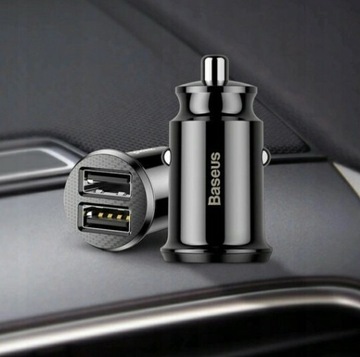 Ładowarka samochodowa USB Baseus 2x USB