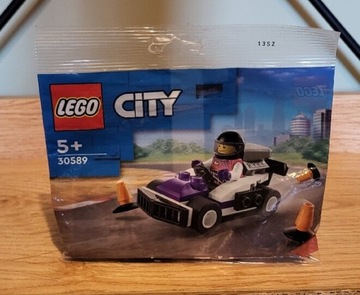 Lego City 30589 Wyścigowy gokard z kierowcą klocki