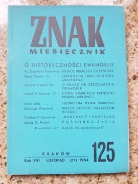 Znak miesięcznik nr 125 Historyczność Ewangelii