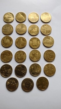 Monety 2 zł 2007 r., komplet 23 szt.