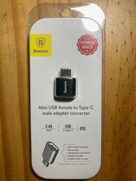 Baseus Mini adapter przejściówka z Micro USB-USB-C