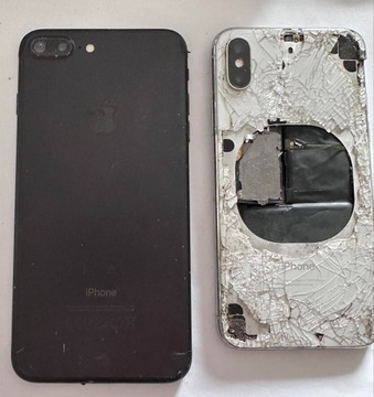 2 sztuki Apple Iphone 7plus i X