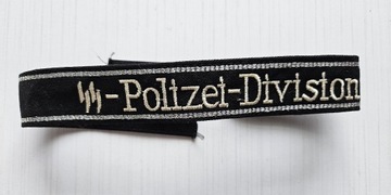 Taśma na rękaw SS Polizei Division oficerska