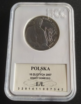 10zł 2007 Ignacy Domeyko - grading L/L