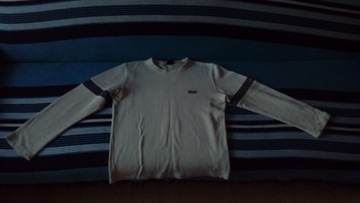 Sweter bluza biała kremowa męska M Kickers