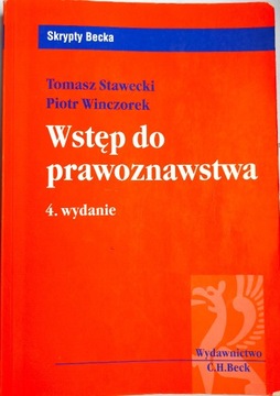 Wstęp do prawoznawstwa Stawecki Winczorek