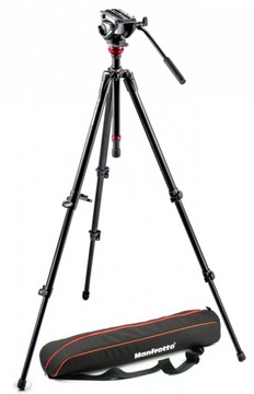 Statyw Manfrotto 755XB + Głowica MVH500AH