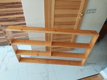 Półka drewniana wisząca na książki 18cm głębokość