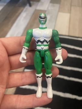 Unikat figurka gumowa Power Rangers Green BOOTLEG