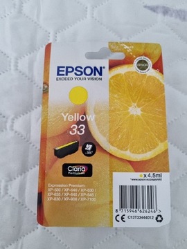 Tusz do drukarki EPSON 33 yellow 