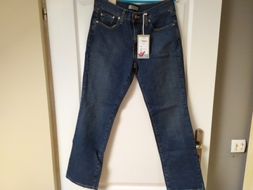 Jeansy damskie Levi's 505 niebieskie roz 6M