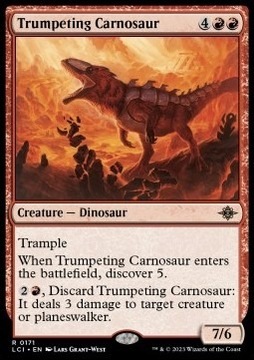 Trumpeting Carnosaur Karta Magic the Gathering MTG