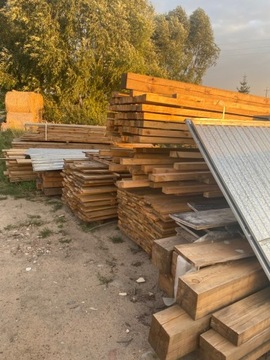 Drewno budowlane krokwie deski