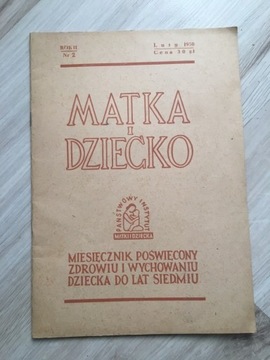 Matka i dziecko miesięcznik 2/1950