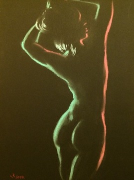Rysunek "Nude Noir" #391 290x210 mm