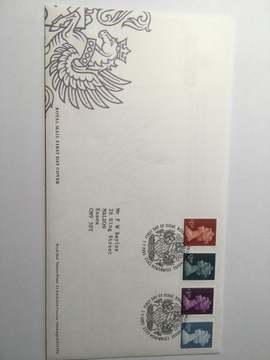 Anglia FDC machins wysokie nominały 2003