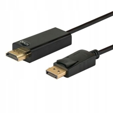 Kabel DisplayPort Savio CL-56 1,5 m czarny