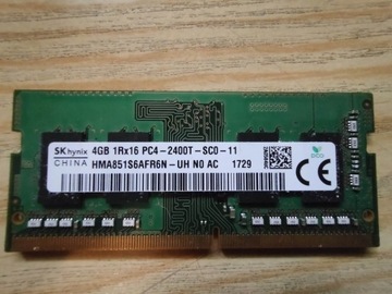 PAMIĘĆ RAM HYNIX DO LAPTOPA 4GB DDR4 2400MHZ