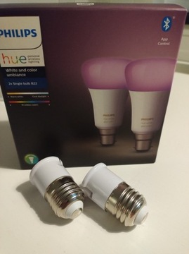 Żarówki Philips Hue B22 + E27 White and Color Ambience