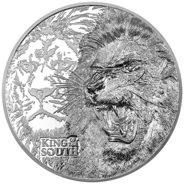 LION Nature Kings 1 Oz Silver Coin 5$ Cook Islands