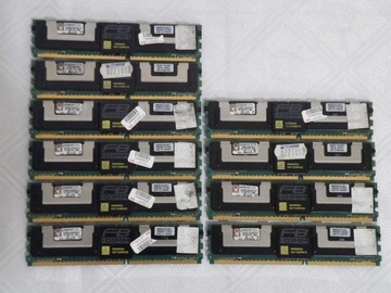 16 szt mix Pamięć RAM DDR2 ECC serwerowe 1GB 512MB