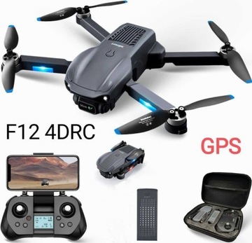 Dron F12 4DRC 4K FHD GPS Wi-Fi 5G, do 30min 2.4Gh 