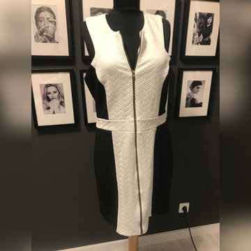 Sukienka czarno-biała rozmiar 42