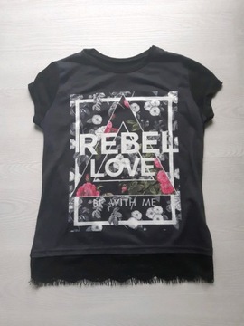 T-shirt bluzka Rebel Love Atmosphere 34,XS