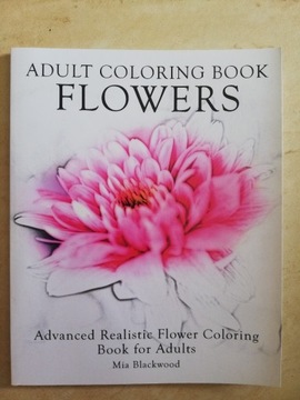 malowanka artystyczna dla dorosłych adult kwiaty