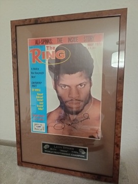 Leon Spinks autograf Magazyn The Ring 1978