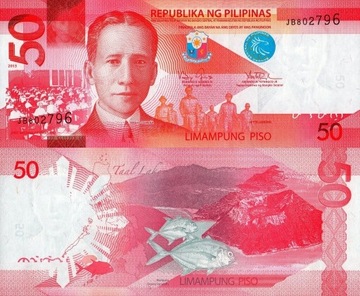 Filipiny 50 pesos UNC banknot (zdjęcie poglądowe)