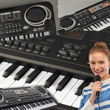 Keyboard Organy + Mikrofon Pianino dla Dzieci