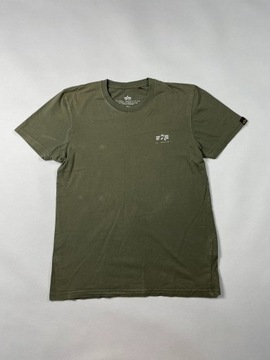 Alpha Industries: T-shirt Khaki, Rozmiar S