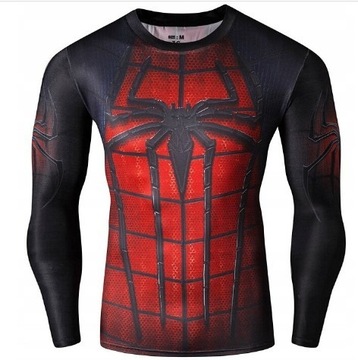 KOSZULKA T-SHIRT 3D AVENGERS RASH GUARD SPIDER MAN