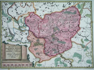 1790 MAPA MAZOWSZE Warszawa Płock Siedlce Łomża