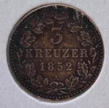 3 kreuzer1852 Hohenzollern