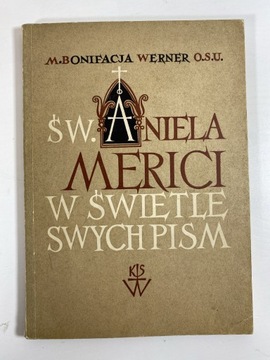 Święta Aniela Merici - książka antykwaryczna 