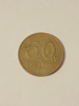 MONETA 50 ZŁ 1990 r. Rzeczpospolita Polska
