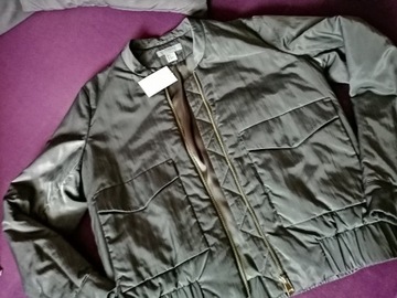 H&M kurtka na podszewce Piękny odcień Bomber NOWA!