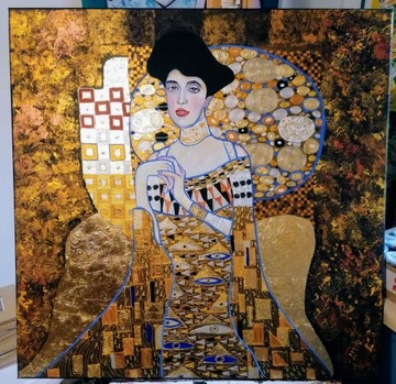 Obraz Gustava Klimta  " ZŁOTA ADELE " kopia.