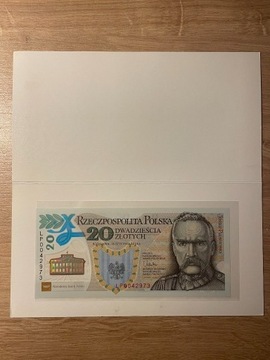 Banknot 20 zł 2014 Piłsudski UNC+ETUI LP0042973