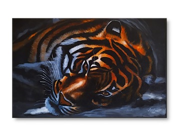 paioart - Obraz ręcznie malowany - tygrys