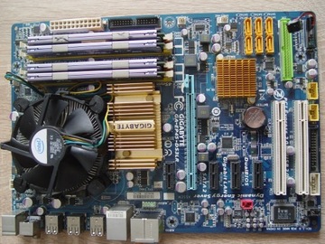 Gigabyte GA-EP45+Quad Core Q6600+8GB Ram