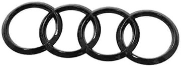 Czarny emblemat znaczek Audi Tył ded. do Q7 230mm