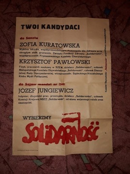 Solidarność Nowy Sącz plakat 42x59