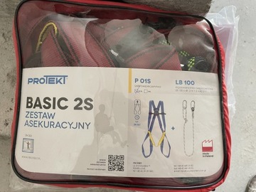 Protekt zestaw asekuracyjny Basic 2S z linką 2m