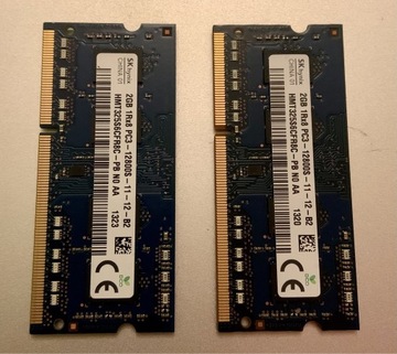 Pamięć do Laptopa (2Gb x 2) RAM DDR3 1600Mhz