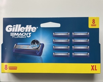 8x Wkłady do maszynek Gillette Mach 3 Turbo OKAZJA